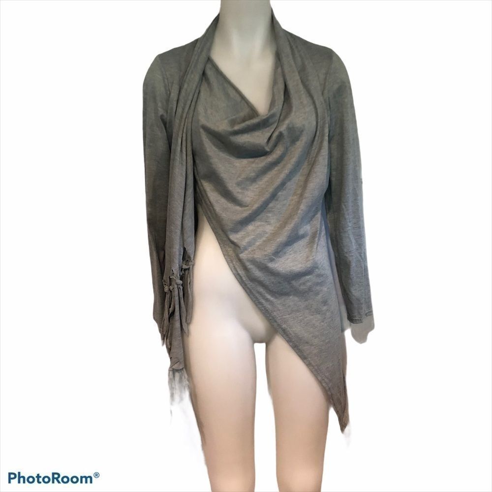 Asymmetrical Grey Blouse Size XL